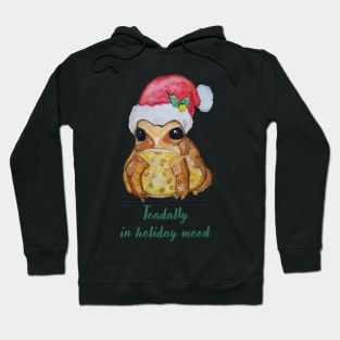 Christmas Frog in holiday mood Hoodie